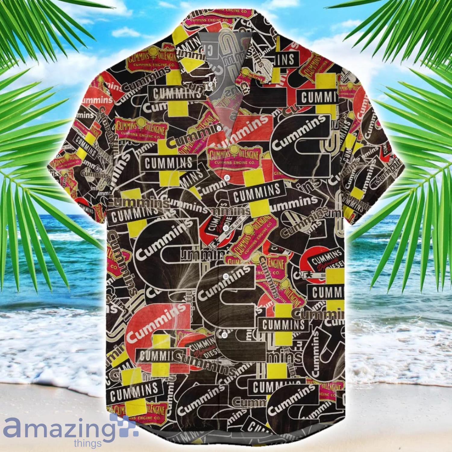 Cummins 3D Printing Truck Logo Hawaiian Shirt For Men And Women image Cummins 3D Printing Truck Logo Hawaiian Shirt For Men And Women Product Photo 1