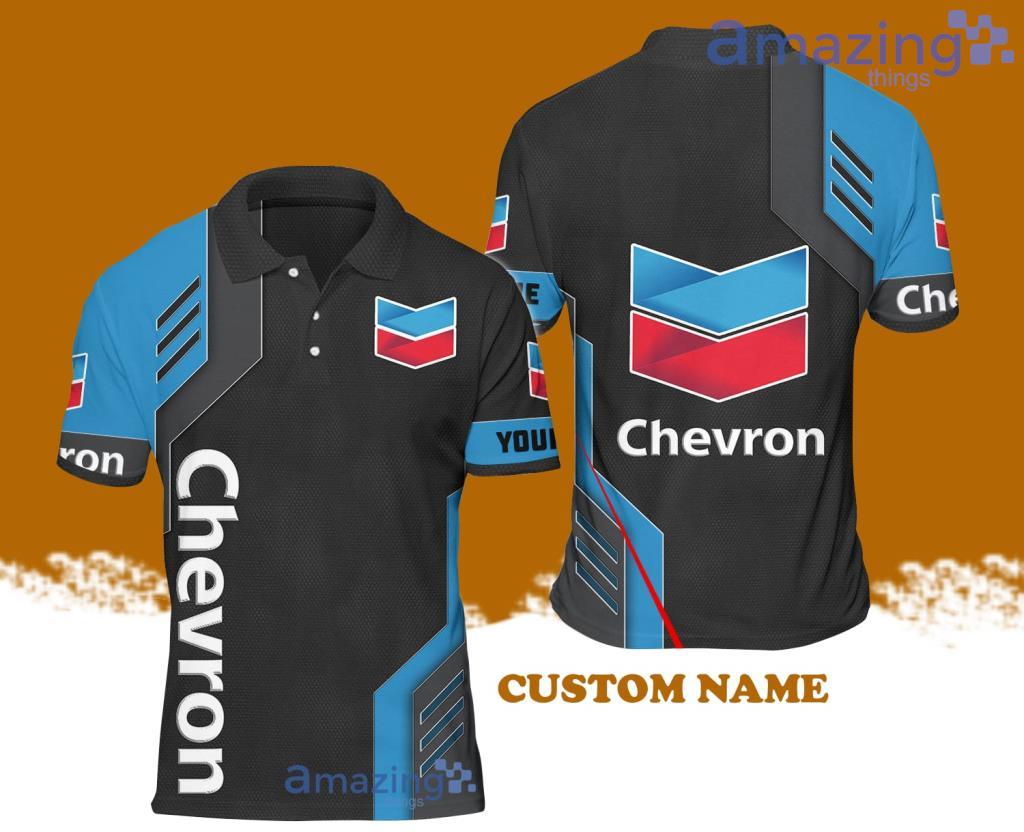 Custom Name Chevron Logo Distinctive Polo Shirt Gift For Men And Women image Custom Name Chevron Logo Distinctive Polo Shirt Gift For Men And Women Product Photo 1