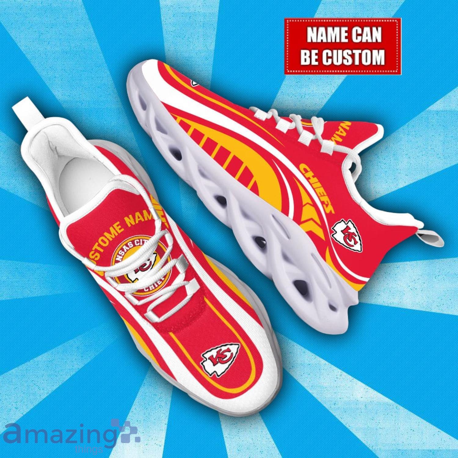 Custom Name Kansas City Chiefs NFL Max Soul Shoes Sneakers Personalized Gift image Custom Name Kansas City Chiefs NFL Max Soul Shoes Sneakers Personalized Gift Product Photo 2