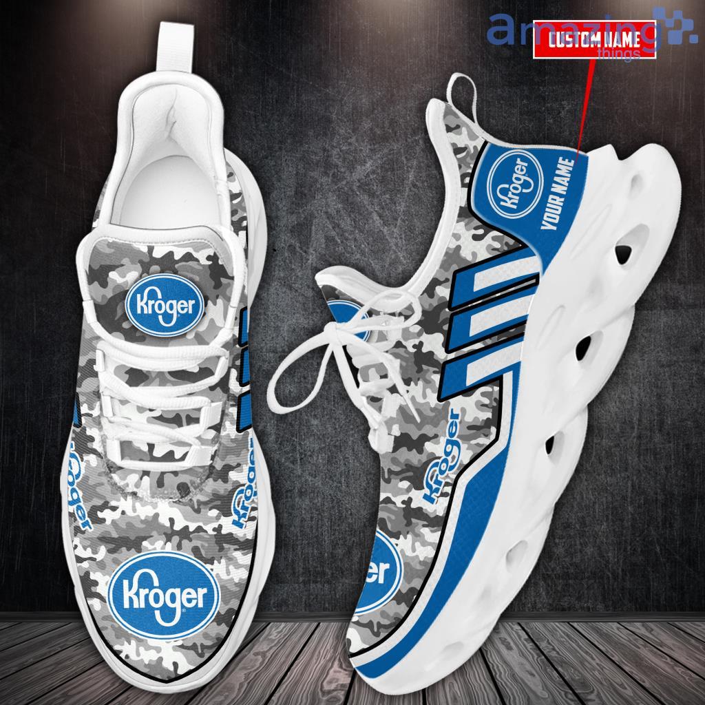 Custom Name Kroger Clunky Max Soul Sneaker Shoes Camo Yellow image Custom Name Kroger Clunky Max Soul Sneaker Shoes Camo Yellow Product Photo 1