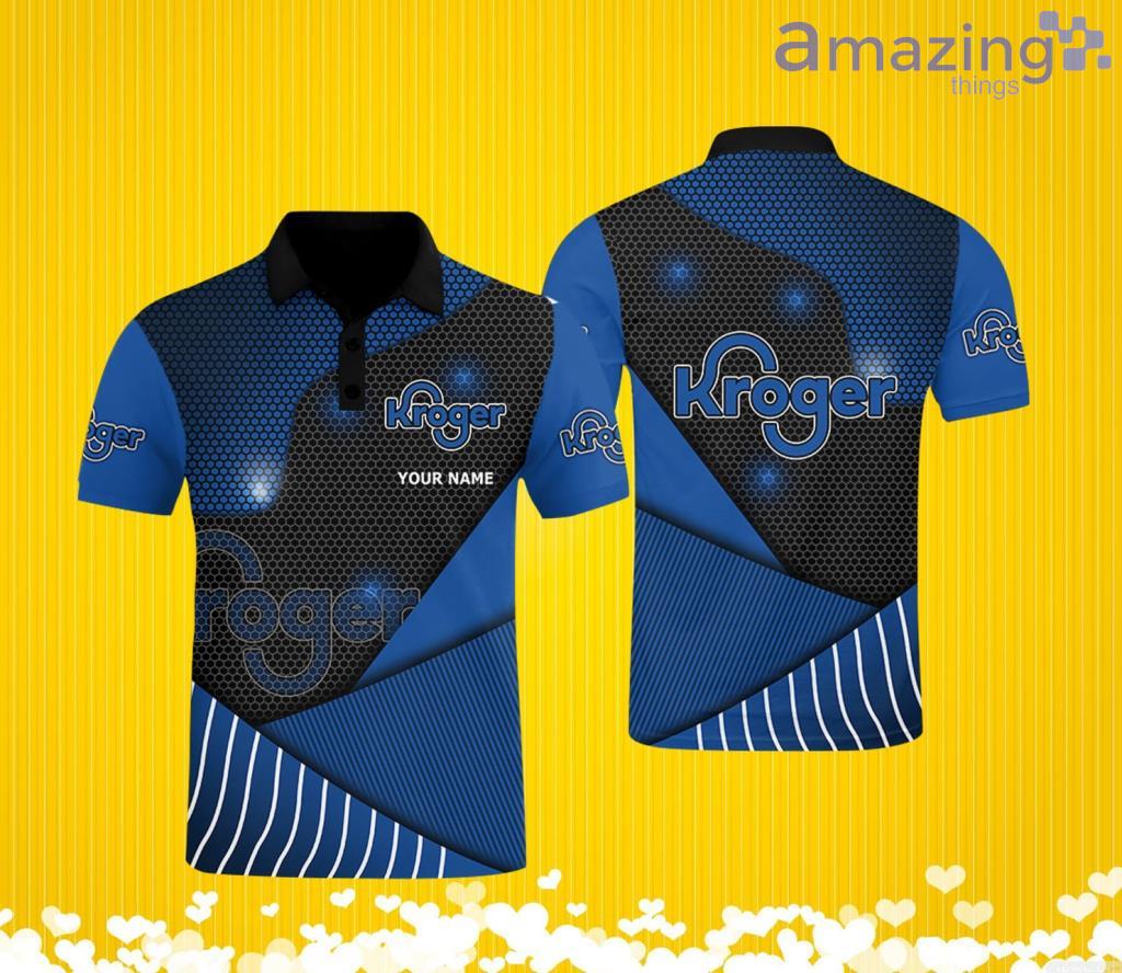 Custom Name Kroger Logo Strange Patterns Polo Shirt Gift For Men And Women image Custom Name Kroger Logo Strange Patterns Polo Shirt Gift For Men And Women Product Photo 1