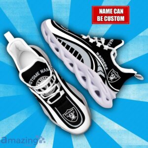 Custom Name Las Vegas Raiders NFL Max Soul Shoes Sneakers Personalized Gift image Custom Name Las Vegas Raiders NFL Max Soul Shoes Sneakers Personalized Gift Product Photo 2