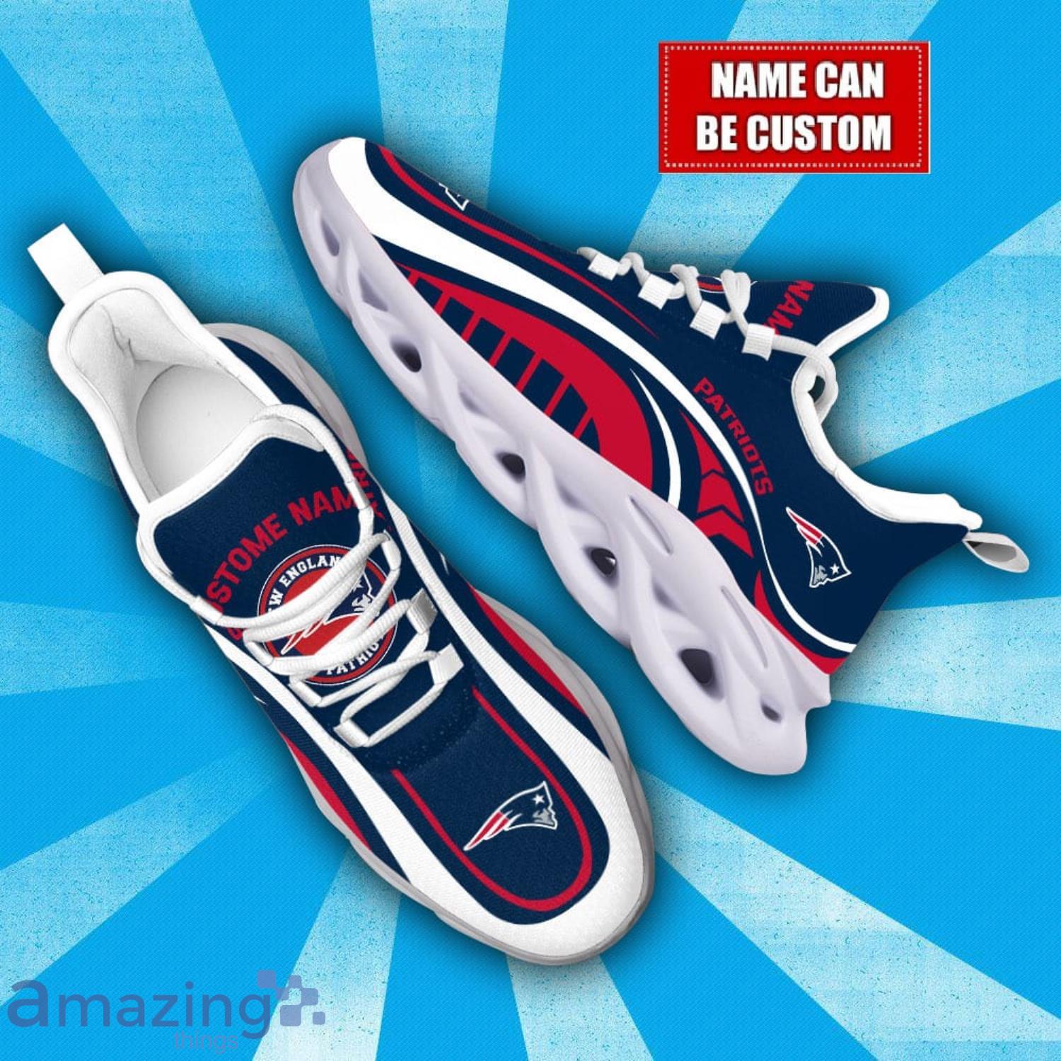 Custom Name New England Patriots NFL Max Soul Shoes Sneakers Personalized Gift image Custom Name New England Patriots NFL Max Soul Shoes Sneakers Personalized Gift Product Photo 2