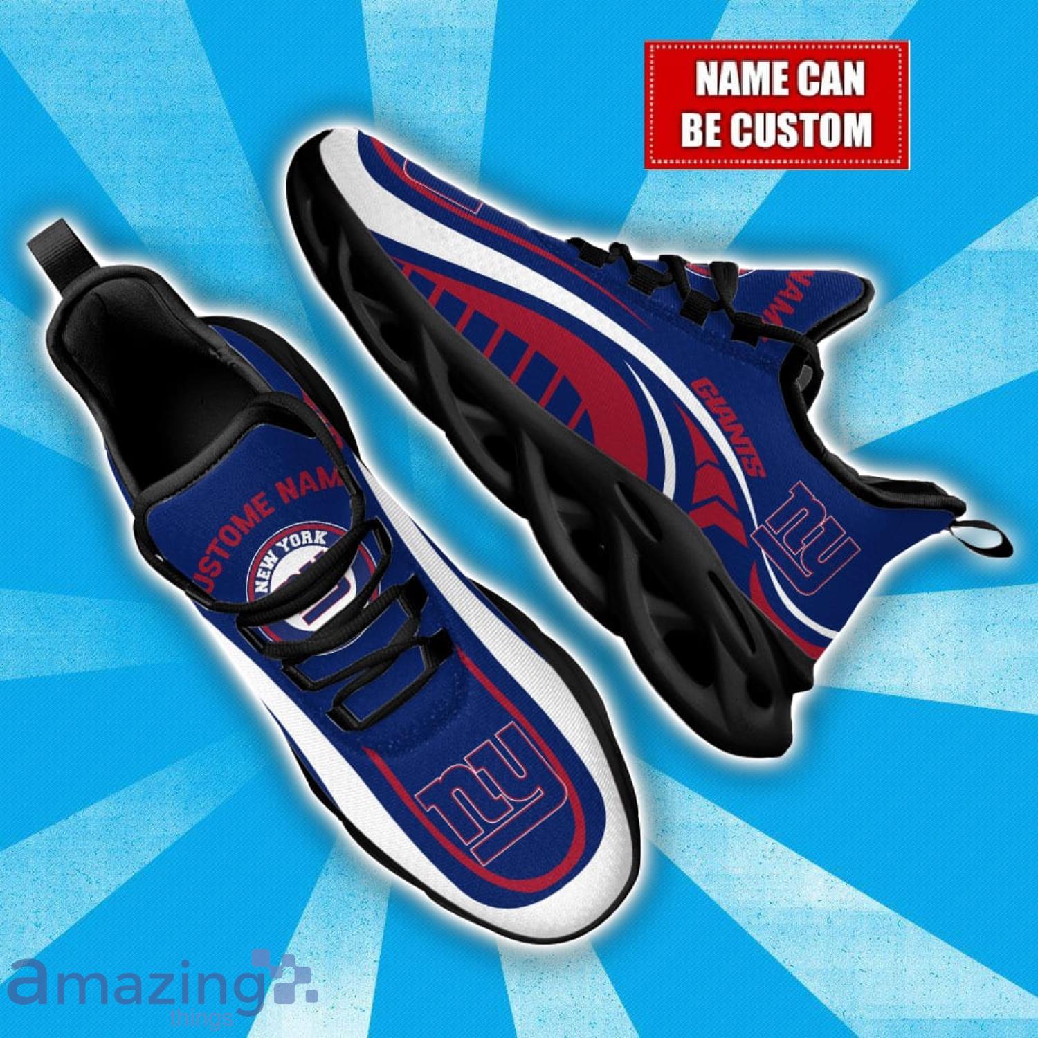 Custom Name New York Giants NFL Max Soul Shoes Sneakers Personalized Gift image Custom Name New York Giants NFL Max Soul Shoes Sneakers Personalized Gift Product Photo 1