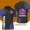 Custom Name Taco Bell Logo Distinctive Pattern Polo Shirt Gift For Men And Women