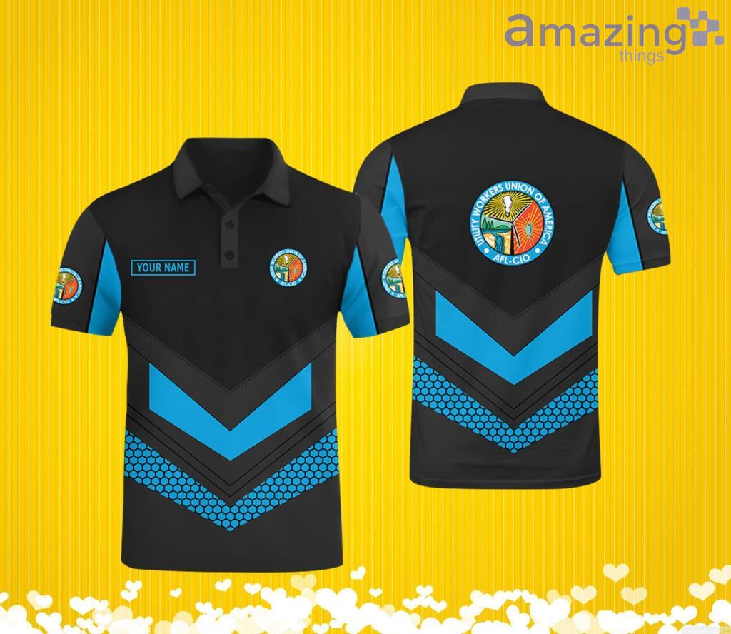 Custom Name Utility Workers Union Of America Polo Shirt Gift For Men And Women image Custom Name Utility Workers Union Of America Polo Shirt Gift For Men And Women Product Photo 1