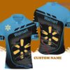 Custom Name Walmart Logo Surreal Pattern Polo Shirt Gift For Men And Women