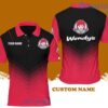 Custom Name Wendy’s Logo Striking Pattern Polo Shirt Gift For Men And Women
