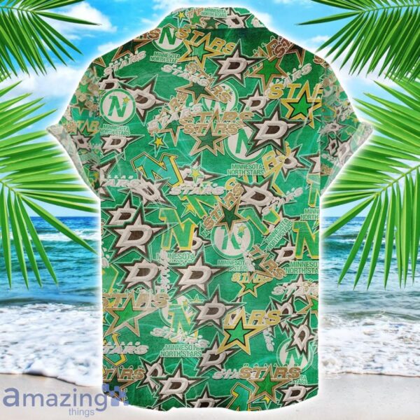 Dallas Stars 3D Printing NHL Team Logo Hawaiian Shirt Unique Gift For Fans Product Photo 2