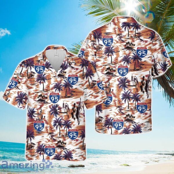 Delaware Interstate Route 95 Highway 3d Hawaiian Shirt Product Photo 1