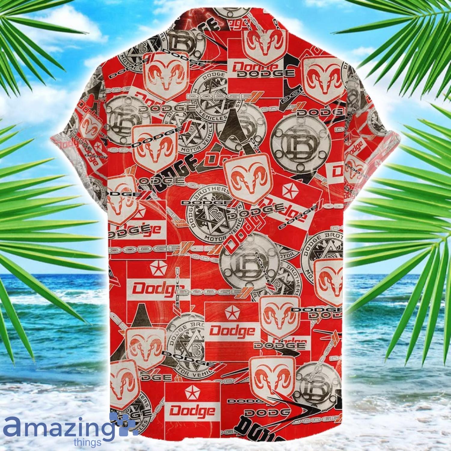 Dodge Car 3D Printing Hawaiian Shirt For Men And Women image Dodge Car 3D Printing Hawaiian Shirt For Men And Women Product Photo 2