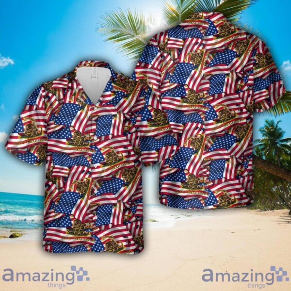 Dont Tread on Me Burnt US Flag Hawaiian Shirt Product Photo 1
