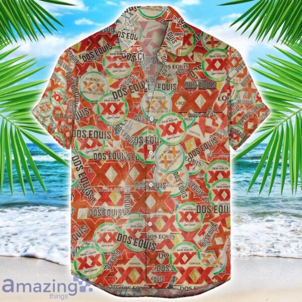Dos Equis 3D Printing Beer Logo Hawaiian Shirt For Men And Women Product Photo 1