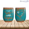 Drink Wine & Watch My Miami Dolphins Personalized Wine Tumbler