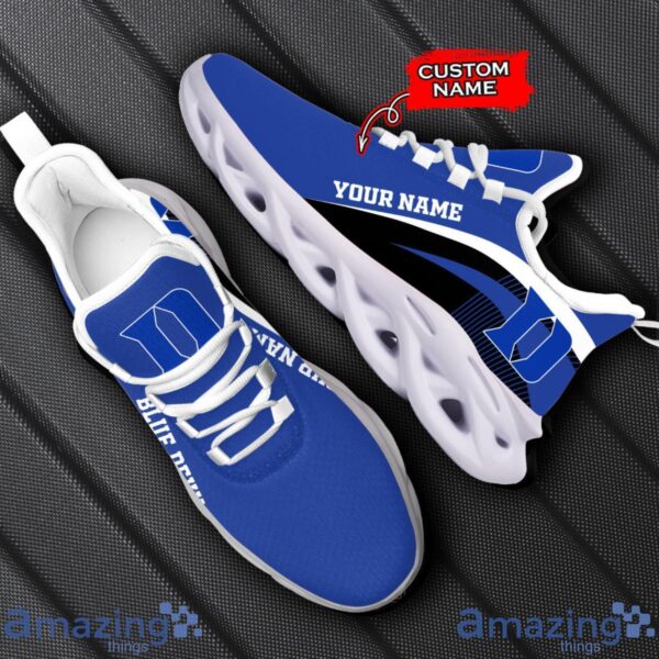 Duke Blue Devils NCAA Max Soul Shoes NCAA Team Lgo Sneakers Custom Name Gift For Fans Product Photo 1