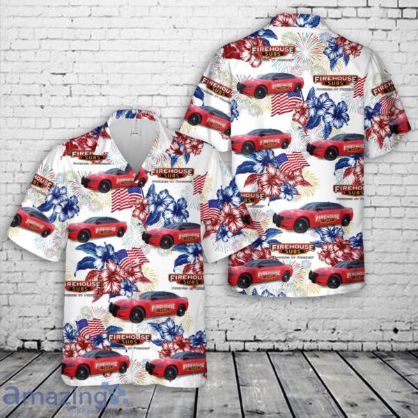 Firehouse Subs, 4th Of July Hawaiian Shirt Product Photo 1