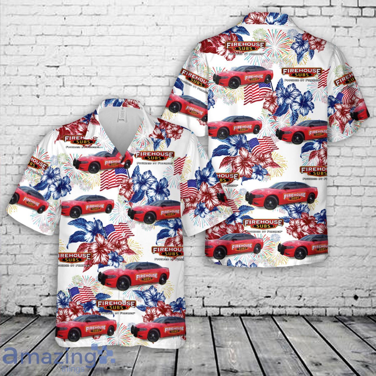 Firehouse Subs, 4th Of July Hawaiian Shirt image Firehouse Subs, 4th Of July Hawaiian Shirt Product Photo 1