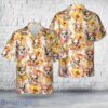 Floral Chihuahua Hawaiian Shirt