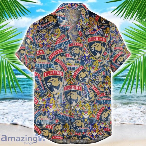 Florida Panthers 3D Printing NHL Team Logo Hawaiian Shirt Unique Gift For Fans Product Photo 1