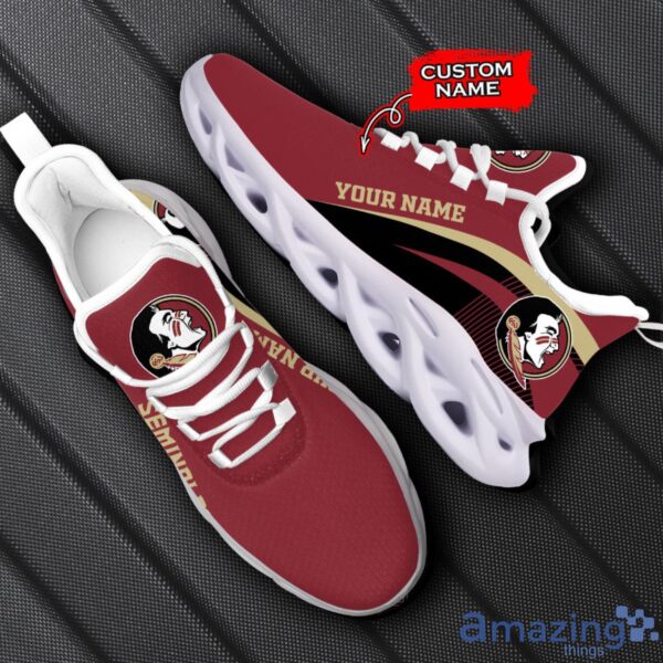 Florida State Seminoles NCAA Max Soul Shoes NCAA Team Lgo Sneakers Custom Name Gift For Fans Product Photo 1