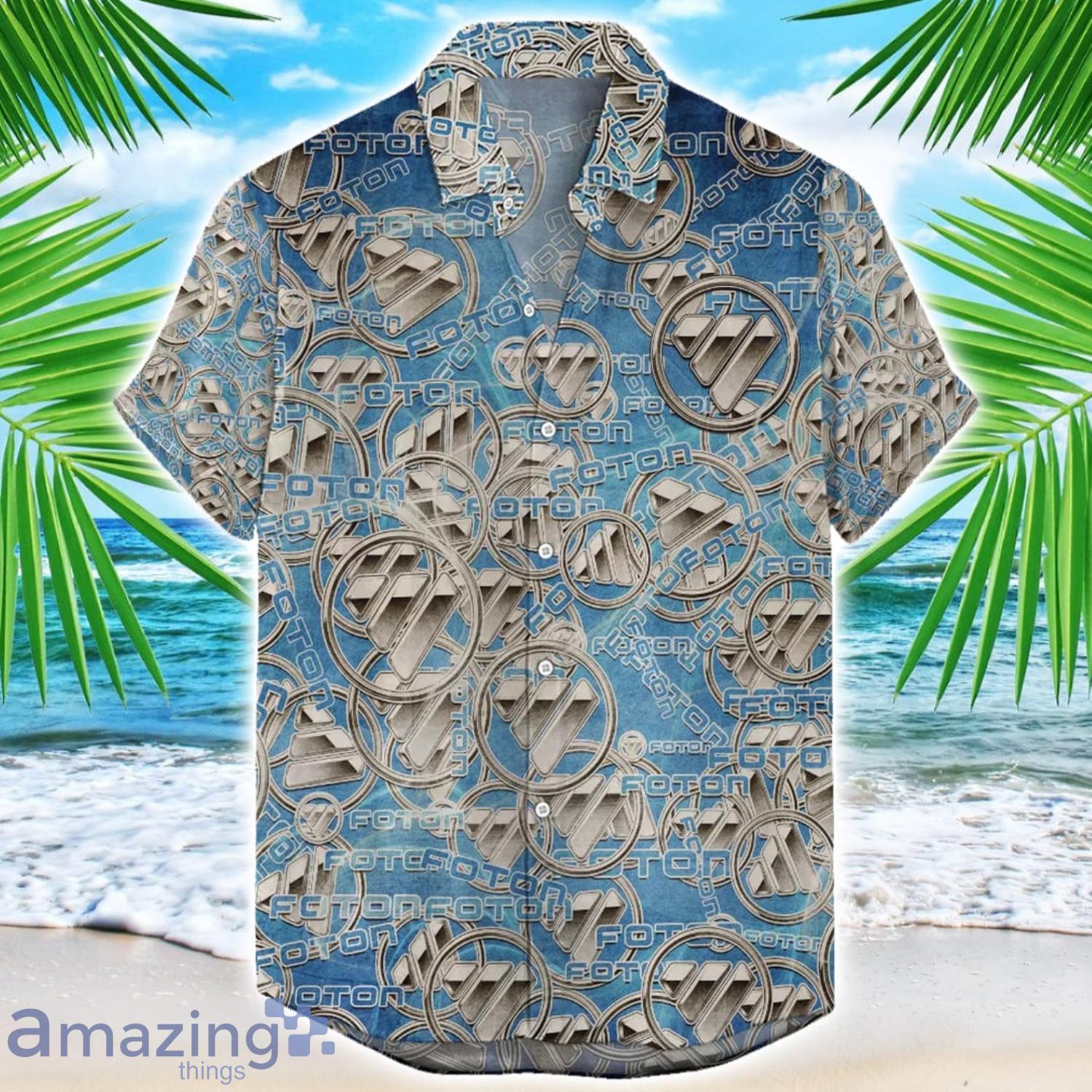 Foton 3D Printing Truck Logo Hawaiian Shirt For Men And Women image Foton 3D Printing Truck Logo Hawaiian Shirt For Men And Women Product Photo 1