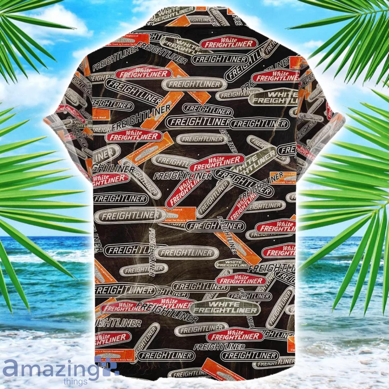 Freightliner 3D Printing Truck Logo Hawaiian Shirt For Men And Women image Freightliner 3D Printing Truck Logo Hawaiian Shirt For Men And Women Product Photo 2