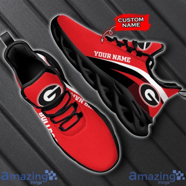 Georgia Bulldogs NCAA Max Soul Shoes NCAA Team Lgo Sneakers Custom Name Gift For Fans Product Photo 2