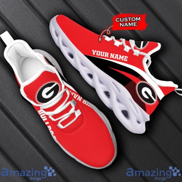 Georgia Bulldogs NCAA Max Soul Shoes NCAA Team Lgo Sneakers Custom Name Gift For Fans Product Photo 1