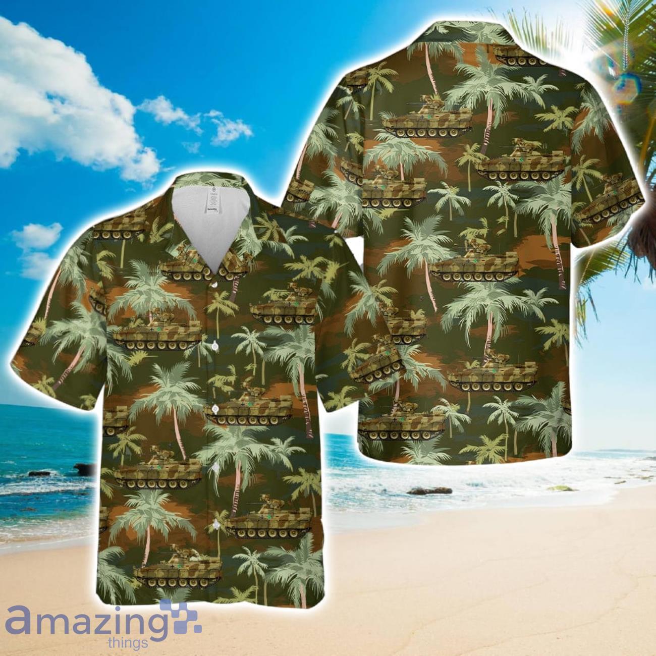 Germany Bundeswehr Marder 1A5 ISAF Afghanistan Hawaiian Shirt image Germany Bundeswehr Marder 1A5 ISAF Afghanistan Hawaiian Shirt Product Photo 1