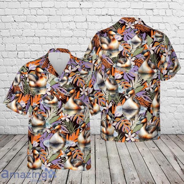 Grebe Bird Hawaiian Shirt Product Photo 1
