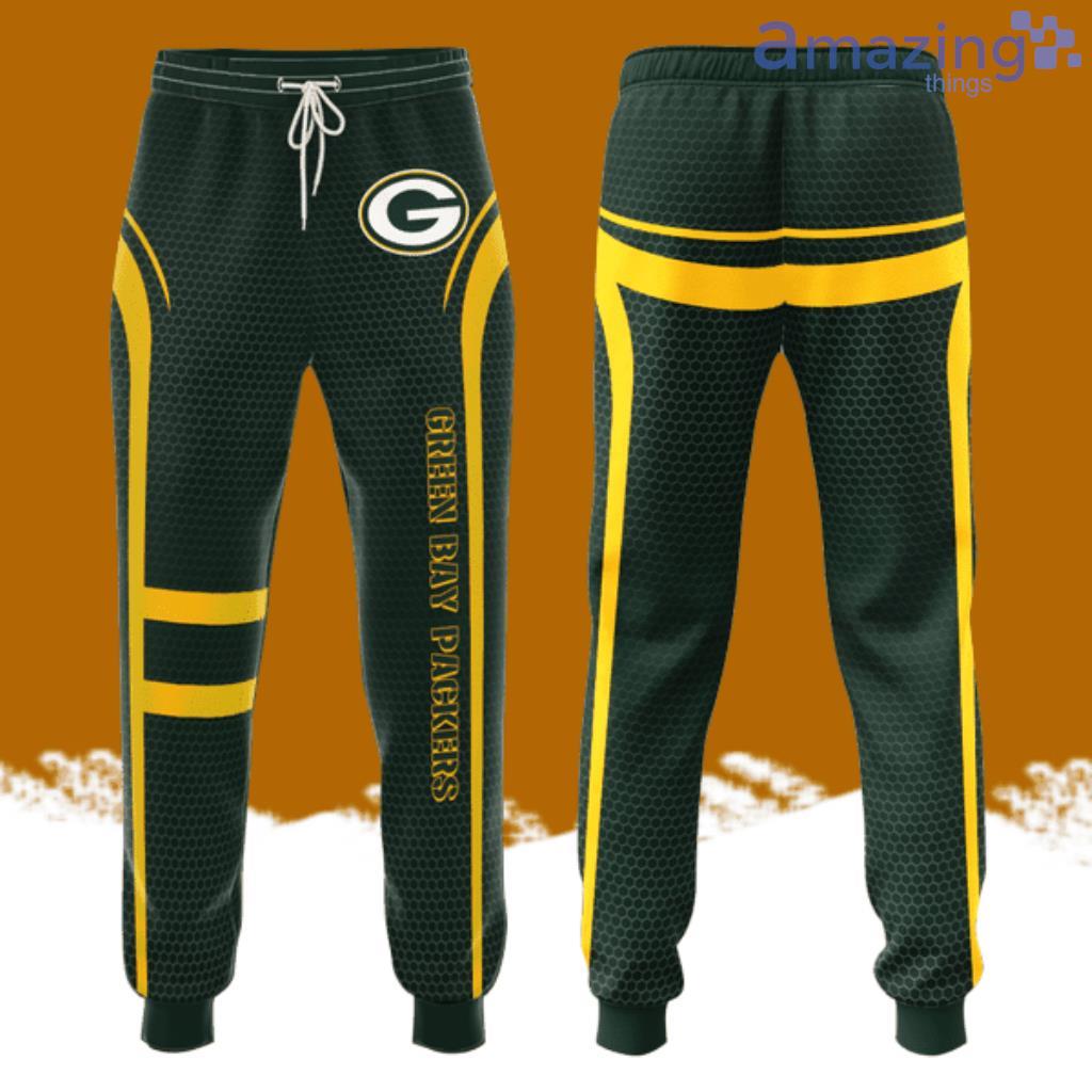 Green Bay Packers All Over Print 3D Tile Casual Unisex All Over Print 3D Long Pants Dark Green image Green Bay Packers All Over Print 3D Tile Casual Unisex All Over Print 3D Long Pants Dark Green Product Photo 1