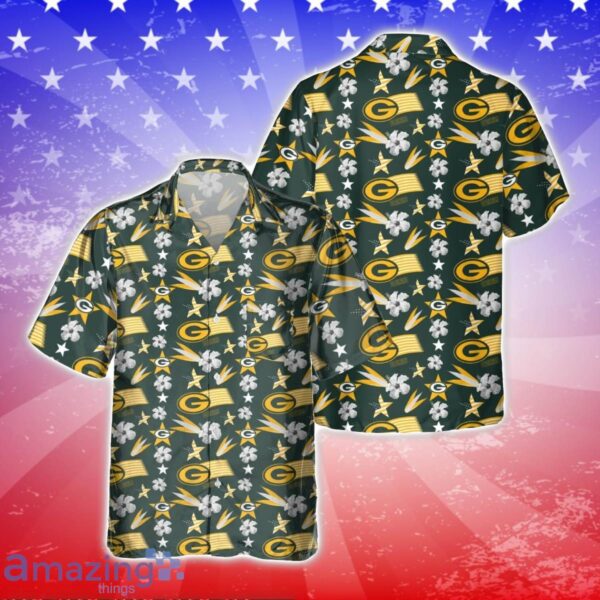 Green Bay Packers America Independence Day 3D Hawaiian Shirt Product Photo 1
