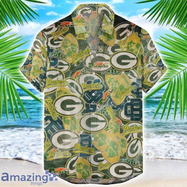 Green Bay Packers NFL Team Logo 3D Hawaiian Shirt Limited For Sports Fans Product Photo 1