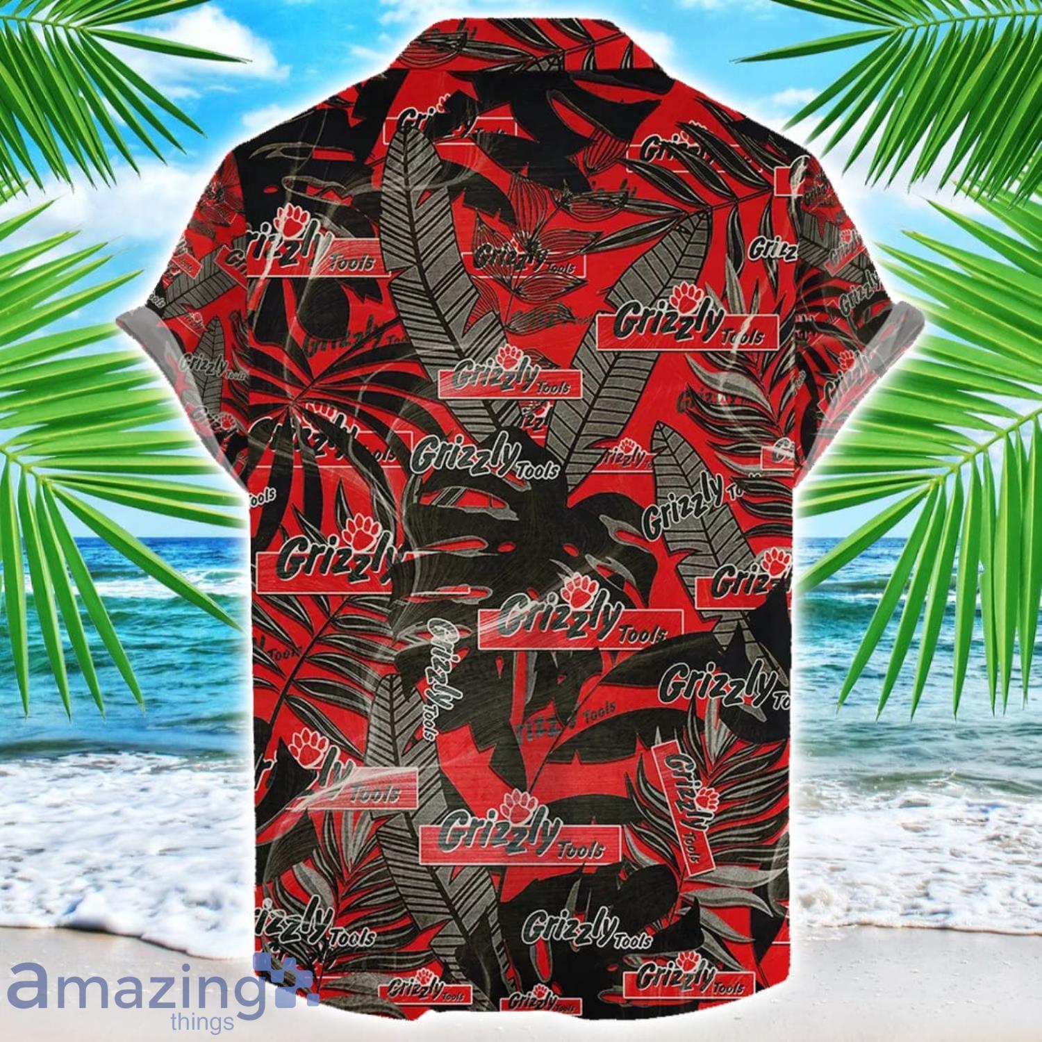 Grizzly Tools Retro Logo Hawaiian Shirt For Men And Women Summer Gift image Grizzly Tools Retro Logo Hawaiian Shirt For Men And Women Summer Gift Product Photo 2