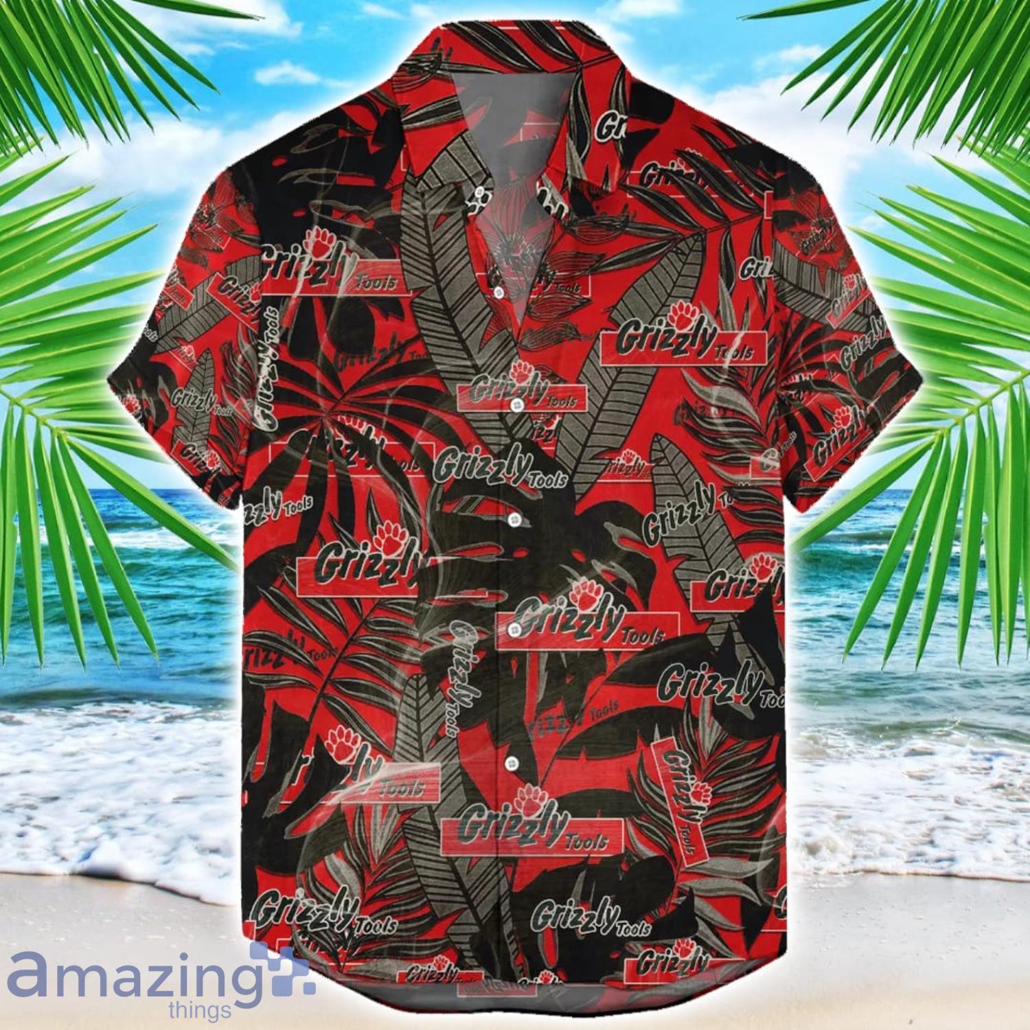 Grizzly Tools Retro Logo Hawaiian Shirt For Men And Women Summer Gift image Grizzly Tools Retro Logo Hawaiian Shirt For Men And Women Summer Gift Product Photo 1