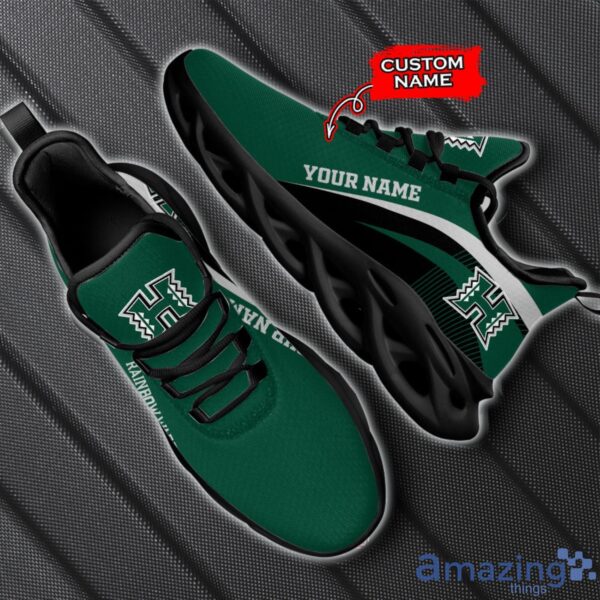 Hawaii Rainbow Warriors NCAA Max Soul Shoes NCAA Team Lgo Sneakers Custom Name Gift For Fans Product Photo 2