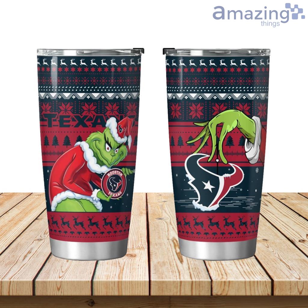 Houston Texans Grinch Christmas Tumbler 20oz Limited Edition image Houston Texans Grinch Christmas Tumbler 20oz Limited Edition Product Photo 1