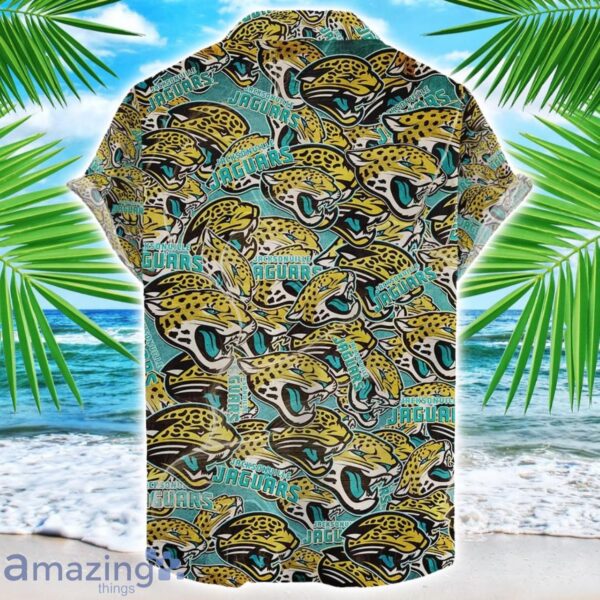 Jacksonville Jaguars NFL Team Logo 3D Hawaiian Shirt Limited For Sports Fans Product Photo 2