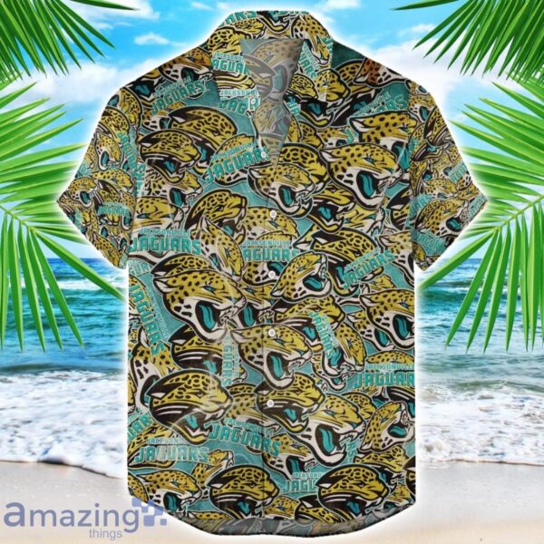 Jacksonville Jaguars NFL Team Logo 3D Hawaiian Shirt Limited For Sports Fans Product Photo 1