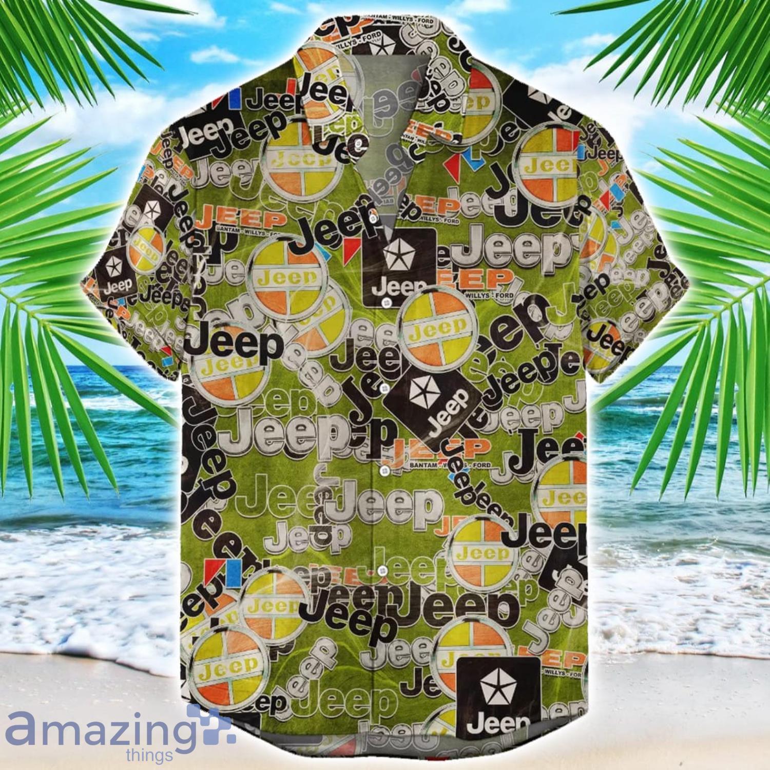 Jeep Car 3D Printing Hawaiian Shirt For Men And Women image Jeep Car 3D Printing Hawaiian Shirt For Men And Women Product Photo 1