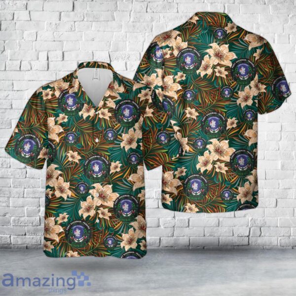 Jungle Expert School - Fort Sherman, Panama - Green Hell Hawaiian Shirt Product Photo 1