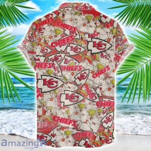 Kansas City Chiefs NFL Team Logo 3D Hawaiian Shirt Limited For Sports Fans image Kansas City Chiefs NFL Team Logo 3D Hawaiian Shirt Limited For Sports Fans Product Photo 2