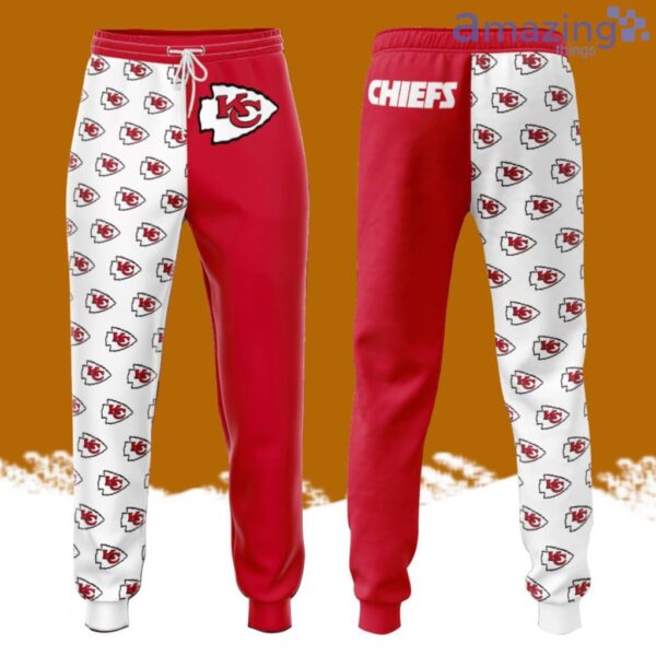 Kansas City Chiefs Professional Football All Over Print 3D Long Pants Red Product Photo 1