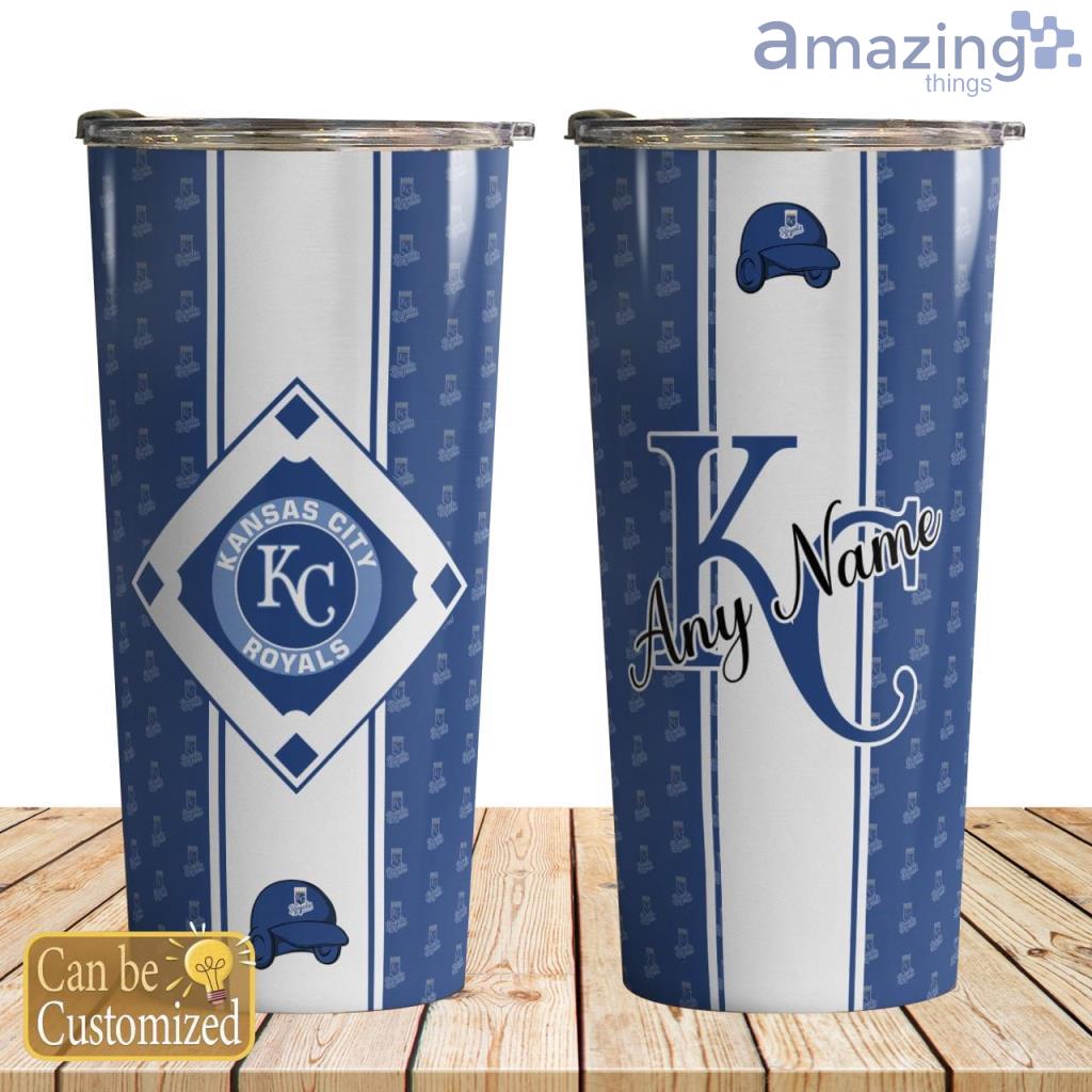 Kansas City Royals Team Pattern Personalized 30oz Tumbler image Kansas City Royals Team Pattern Personalized 30oz Tumbler Product Photo 1