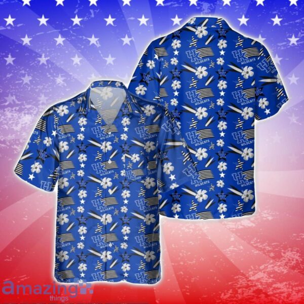 Kentucky Wildcats America Independence Day 3D Hawaiian Shirt Product Photo 1
