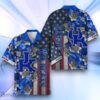 Kentucky Wildcats Hawaiian Shirt Flower 3D USA Flag 4th July Independence Day Custom Name