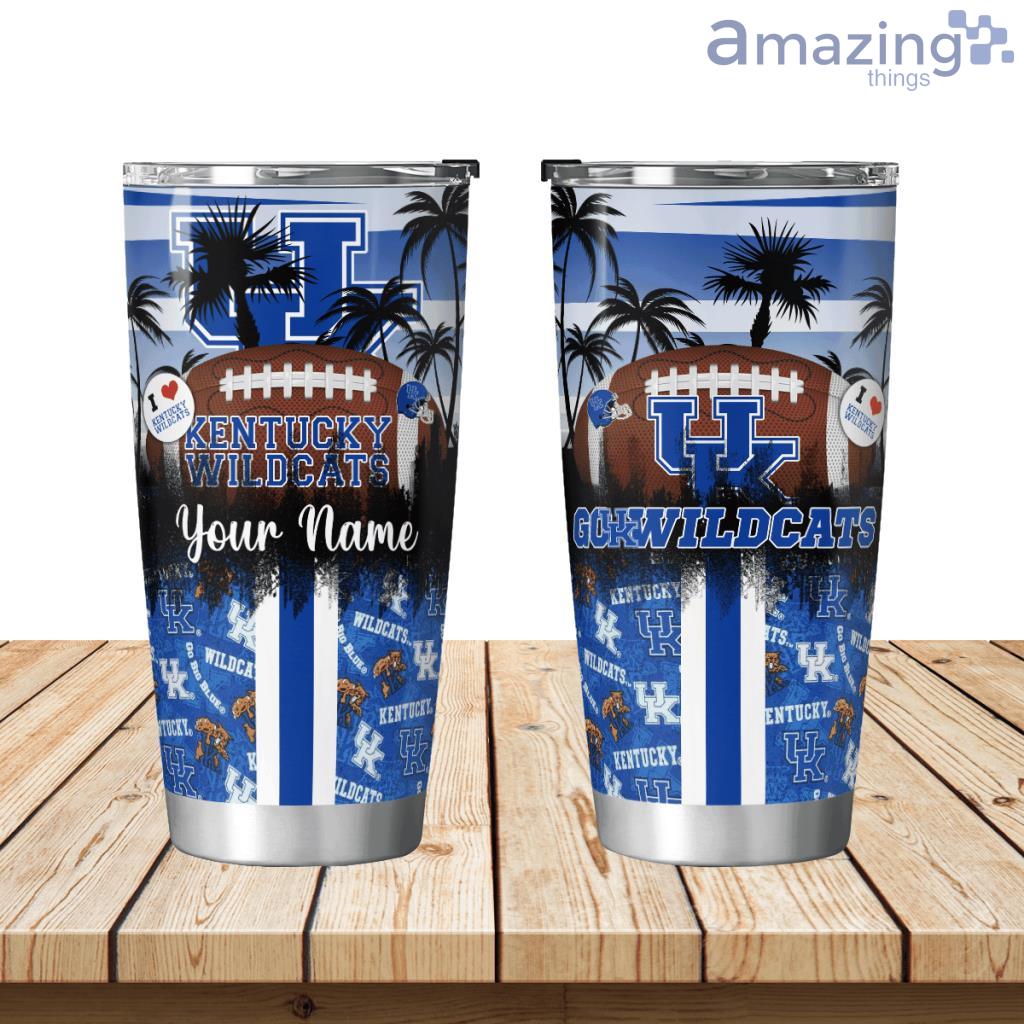 Kentucky Wildcats Tropical Personalized Tumbler 20oz Limited Edition image Kentucky Wildcats Tropical Personalized Tumbler 20oz Limited Edition Product Photo 1
