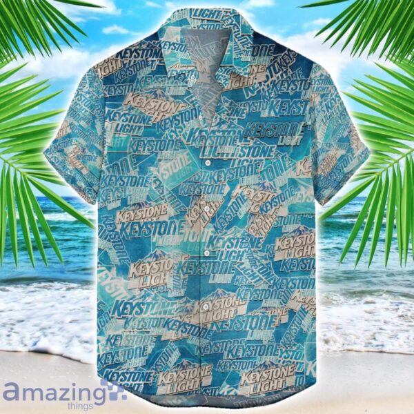 Keystone Light 3D Printing Beer Logo Hawaiian Shirt For Men And Women Product Photo 1