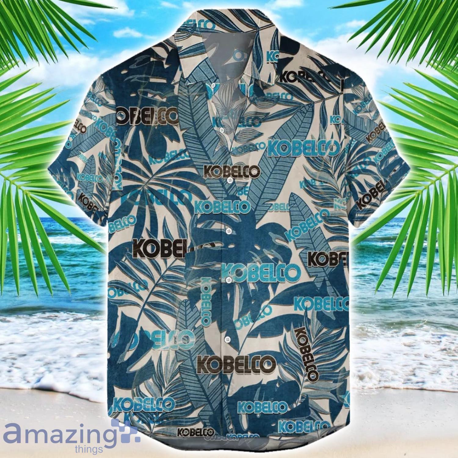 Kobelco Construction Machinery Retro Logo Hawaiian Shirt For Men And Women Summer Gift image Kobelco Construction Machinery Retro Logo Hawaiian Shirt For Men And Women Summer Gift Product Photo 1