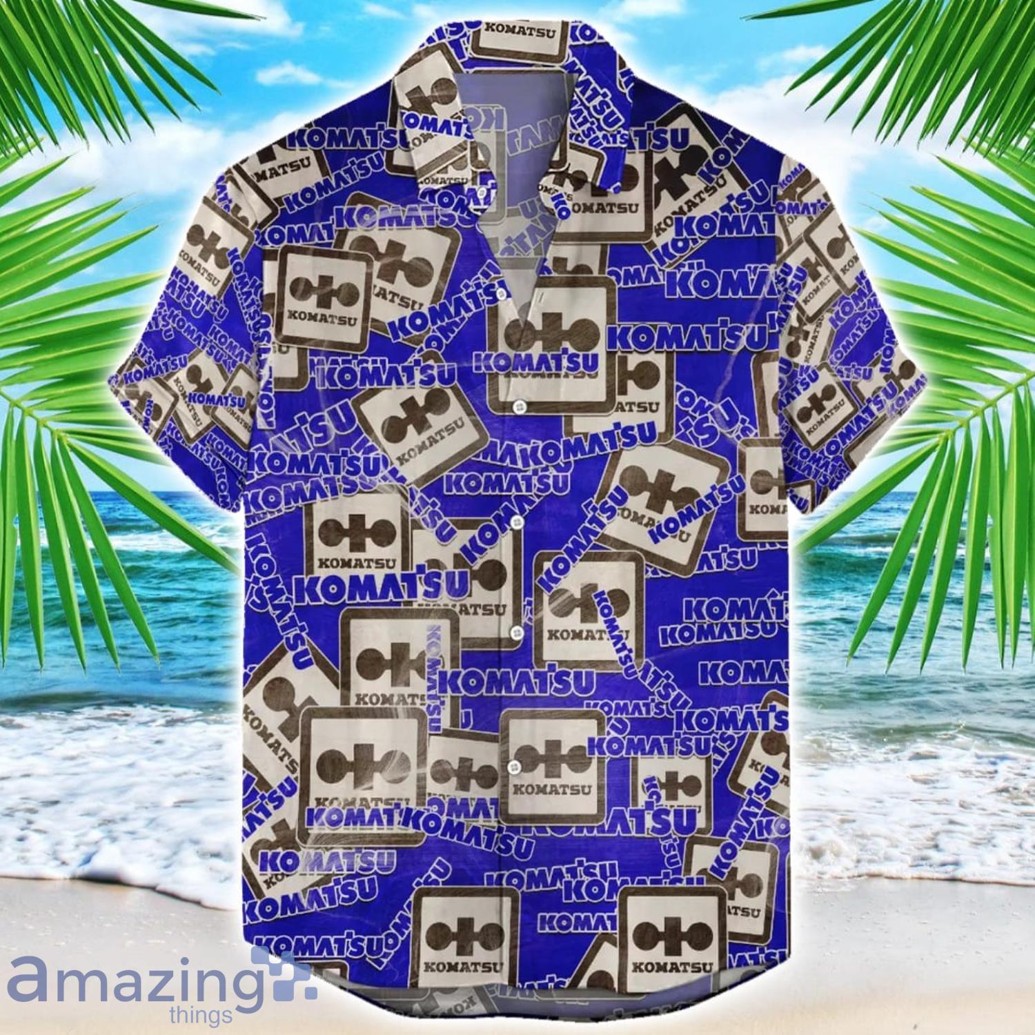 Komatsu Hawaii All Printed Tractor Logo Hawaiian Shirt For Men And Women image Komatsu Hawaii All Printed Tractor Logo Hawaiian Shirt For Men And Women Product Photo 1